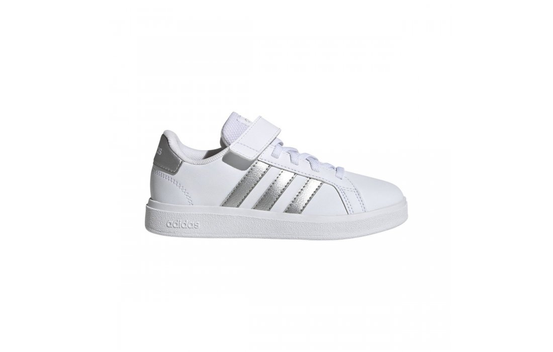 ADIDAS GRAND COURT LIFESTYLE COURT ELASTIC LACE AND TOP STRAP SHOES (GE6516)