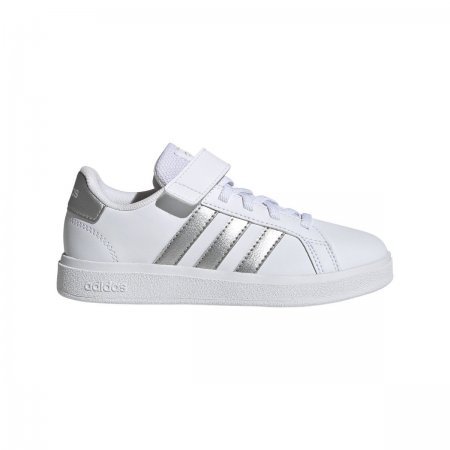 ADIDAS GRAND COURT LIFESTYLE COURT ELASTIC LACE AND TOP STRAP SHOES (GE6516)