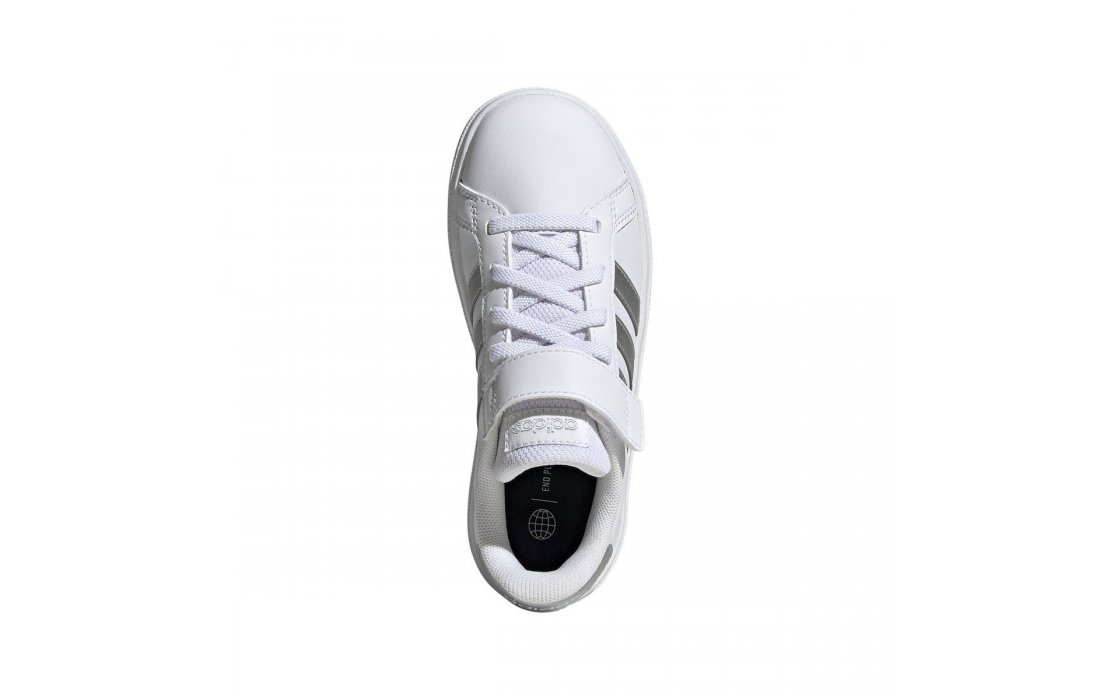 ADIDAS GRAND COURT LIFESTYLE COURT ELASTIC LACE AND TOP STRAP SHOES (GE6516)