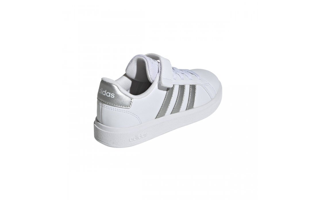 ADIDAS GRAND COURT LIFESTYLE COURT ELASTIC LACE AND TOP STRAP SHOES (GE6516)