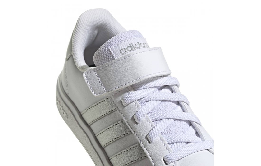 ADIDAS GRAND COURT LIFESTYLE COURT ELASTIC LACE AND TOP STRAP SHOES (GE6516)