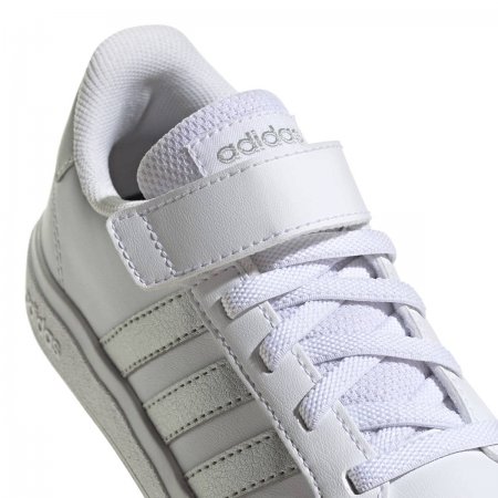 ADIDAS GRAND COURT LIFESTYLE COURT ELASTIC LACE AND TOP STRAP SHOES (GE6516)