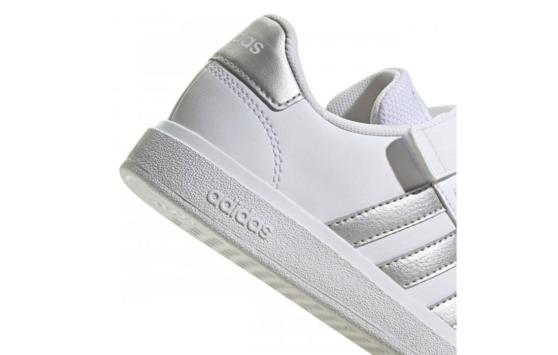 ADIDAS GRAND COURT LIFESTYLE COURT ELASTIC LACE AND TOP STRAP SHOES (GE6516)