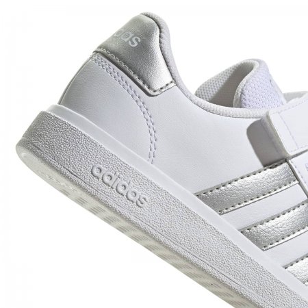 ADIDAS GRAND COURT LIFESTYLE COURT ELASTIC LACE AND TOP STRAP SHOES (GE6516)