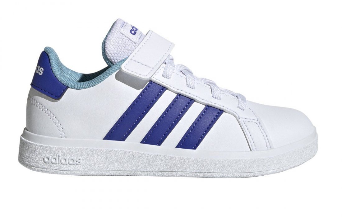 ADIDAS GRAND COURT LIFESTYLE COURT ELASTIC LACE AND TOP STRAP SHOES (HP8915)