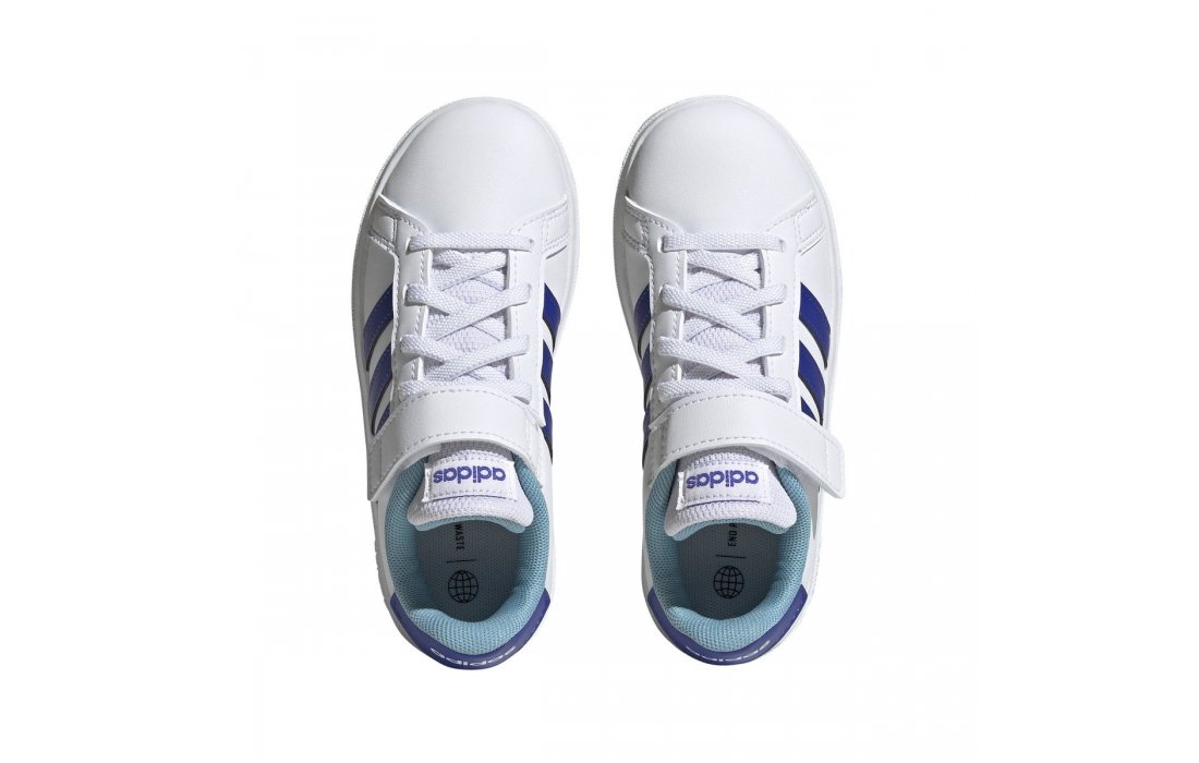 ADIDAS GRAND COURT LIFESTYLE COURT ELASTIC LACE AND TOP STRAP SHOES (HP8915)