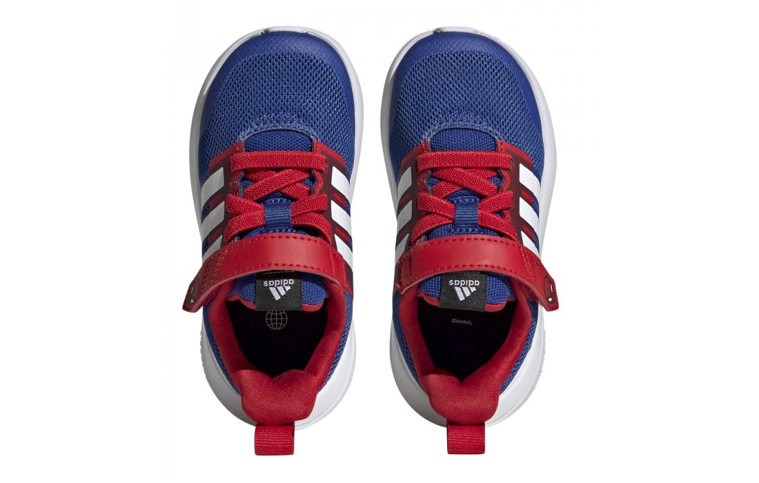 Adidas X MARVEL FORTARUN 2.0 SPIDER-MAN CLOUDFOAM SPORT RUNNING ELASTIC LACE TOP STRAP (HP9000)