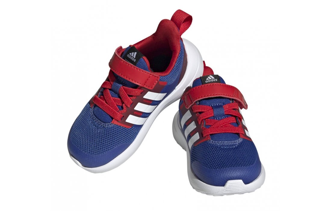Adidas X MARVEL FORTARUN 2.0 SPIDER-MAN CLOUDFOAM SPORT RUNNING ELASTIC LACE TOP STRAP (HP9000)