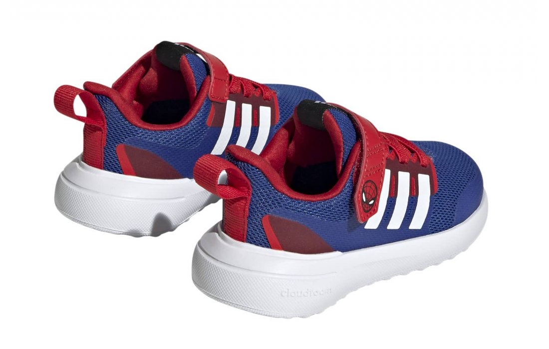 Adidas X MARVEL FORTARUN 2.0 SPIDER-MAN CLOUDFOAM SPORT RUNNING ELASTIC LACE TOP STRAP (HP9000)