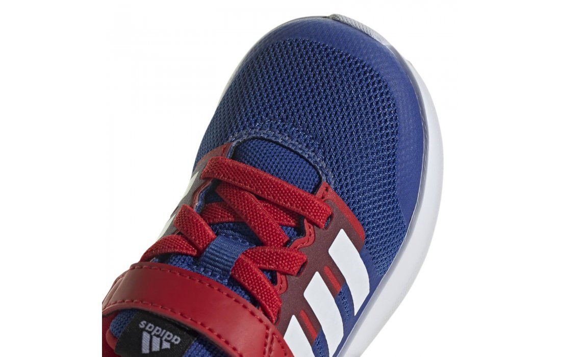 Adidas X MARVEL FORTARUN 2.0 SPIDER-MAN CLOUDFOAM SPORT RUNNING ELASTIC LACE TOP STRAP (HP9000)