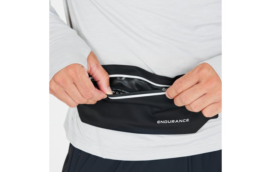Endurance Benie Running Waist Bag, Black (E193580)
