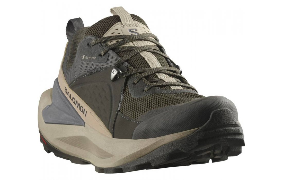 Salomon Elixir GTX Gore-Tex Peat/Vintage Khaki/Castlerock shoes (476974)