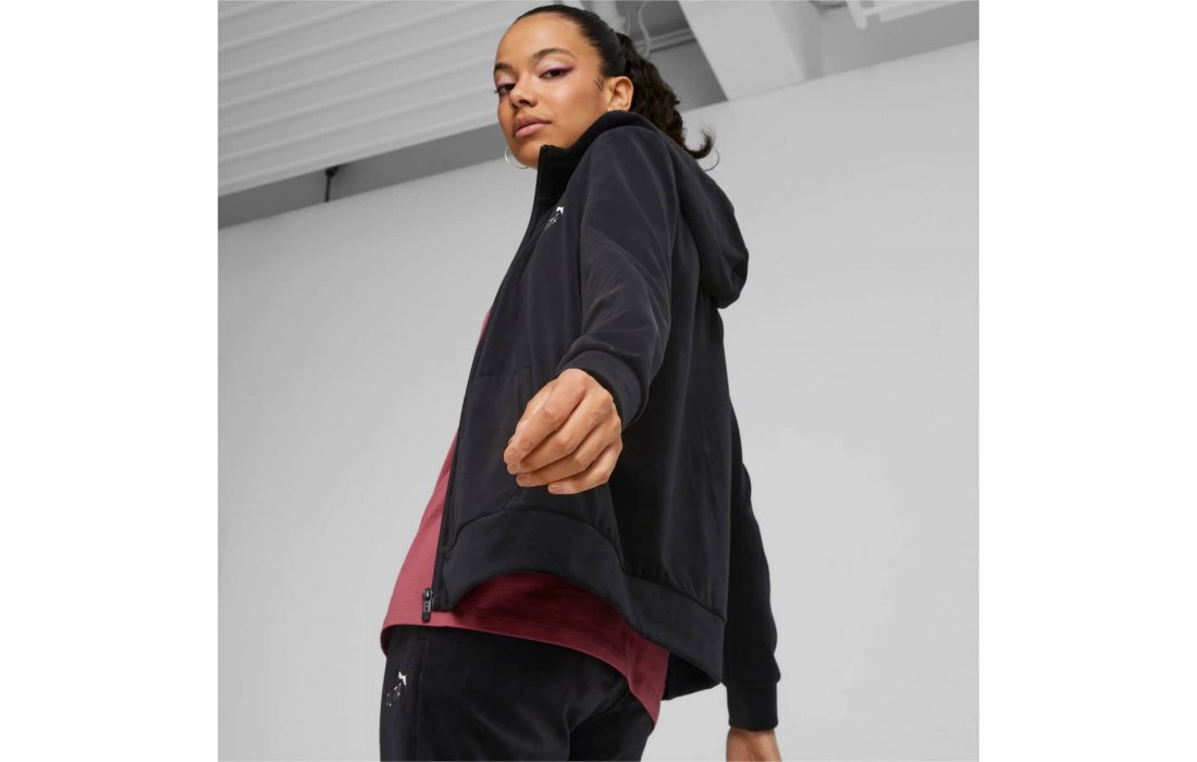 Puma Essentials+ Velour Full-Zip Hoodie W (849964-01)