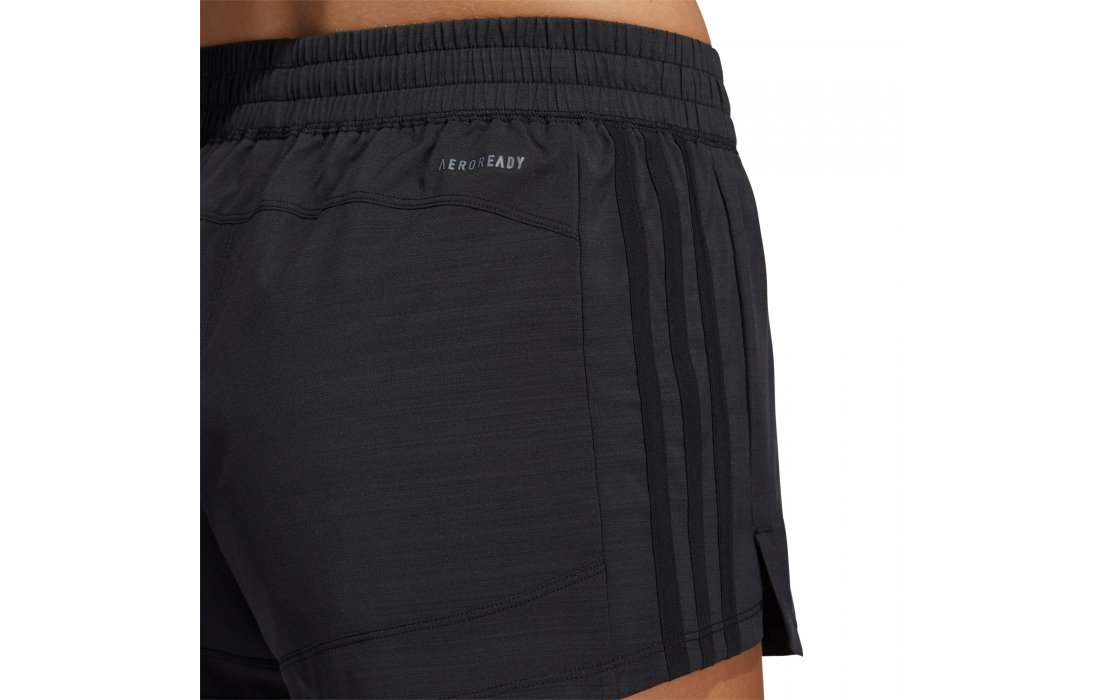 Adidas HEATHER WOVEN PACER 3S SHORT Γυναικείο Αθλητικό Σορτς Μαύρο (GT1186)